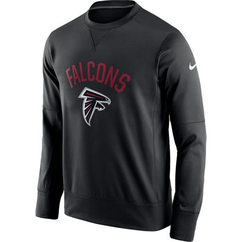 Men's Atlanta Falcons Nike Black Sideline Circuit Performance Sweatshirt Men's Atlanta Falcons Nike Black Sideline Circuit Performance Sweatshirt