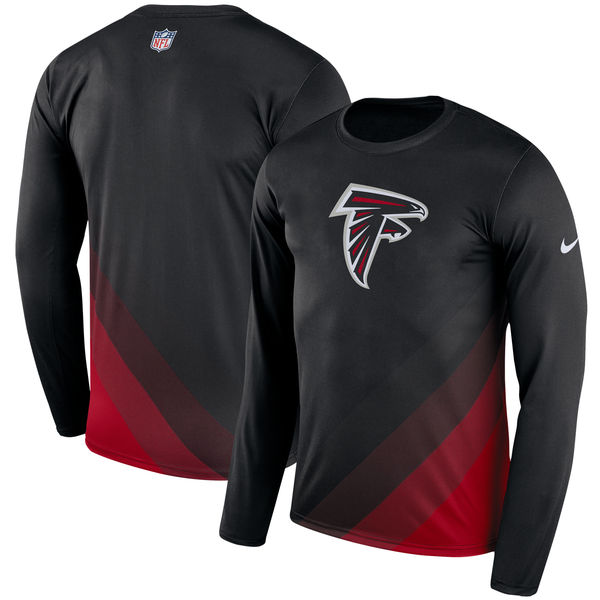 Men's Atlanta Falcons Nike Black Sideline Legend Prism Performance Long Sleeve T-Shirt Men's Atlanta Falcons Nike Black Sideline Legend Prism Performance Long Sleeve T-Shirt