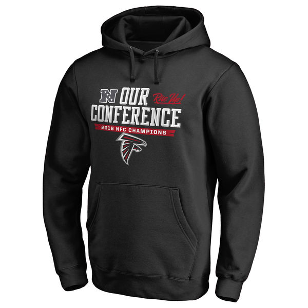 Men's Atlanta Falcons Pro Line by Fanatics Branded Black 2016 NFC Conference Champions Big & Tall Our Conference Pullover Hoodie Men's Atlanta Falcons Pro Line by Fanatics Branded Black 2016 NFC Conference Champions Big & Tall Our Conference Pullover Hoodie