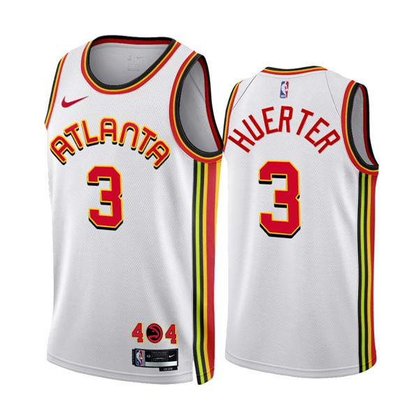 Men's Atlanta Hawks #3 Kevin Huerter 2022 23 White Association Edition Stitched Jersey Men's Atlanta Hawks #3 Kevin Huerter 2022 23 White Association Edition Stitched Jersey