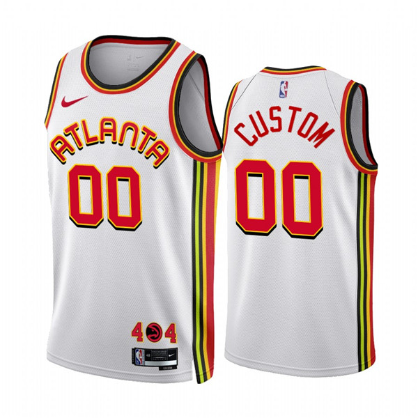 Men's Atlanta Hawks Active Player Custom 2022 23 White Association Edition Stitched Jersey Men's Atlanta Hawks Active Player Custom 2022 23 White Association Edition Stitched Jersey
