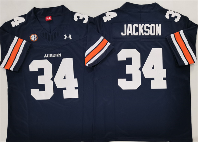 Men's Auburn Tigers #34 Bo Jackson Navy 2024 F.U.S.E. Limited Stitched Jersey