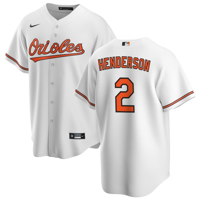 Men's Baltimore Orioles #2 Gunnar Henderson White Cool Base Stitched Jersey Men's Baltimore Orioles #2 Gunnar Henderson White Cool Base Stitched Jersey