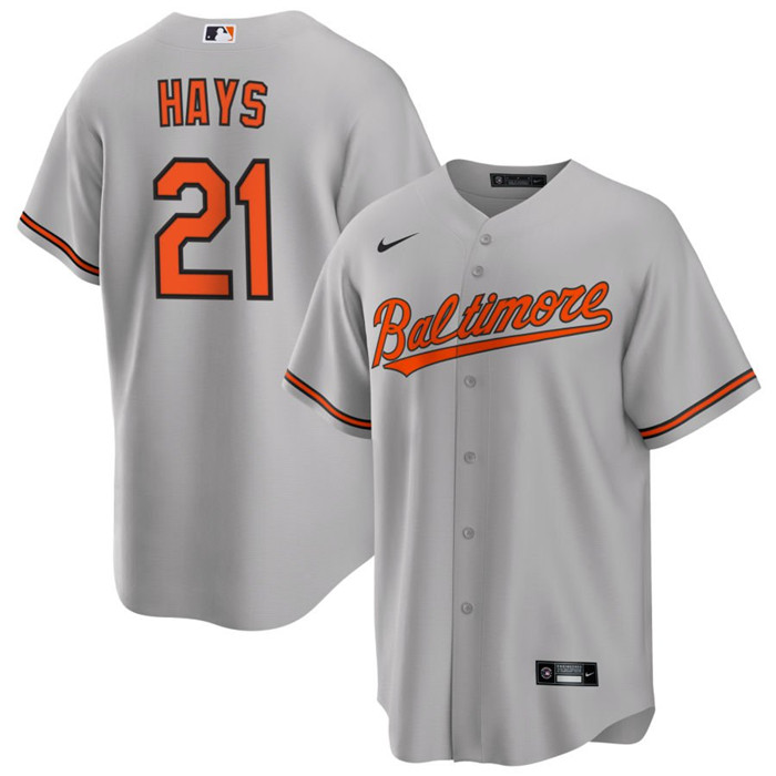 Men's Baltimore Orioles #21 Austin Hays Grey Cool Base Stitched Jersey Men's Baltimore Orioles #21 Austin Hays Grey Cool Base Stitched Jersey