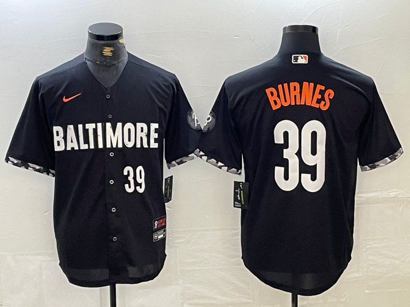 Men's Baltimore Orioles #39 Corbin Burnes Black 2023 City Connect Cool Base Stitched Baseball Jersey 1 Men's Baltimore Orioles #39 Corbin Burnes Black 2023 City Connect Cool Base Stitched Baseball Jersey 1