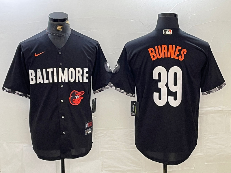 Men's Baltimore Orioles #39 Corbin Burnes Black 2023 City Connect Cool Base Stitched Baseball Jersey 3 Men's Baltimore Orioles #39 Corbin Burnes Black 2023 City Connect Cool Base Stitched Baseball Jersey 3