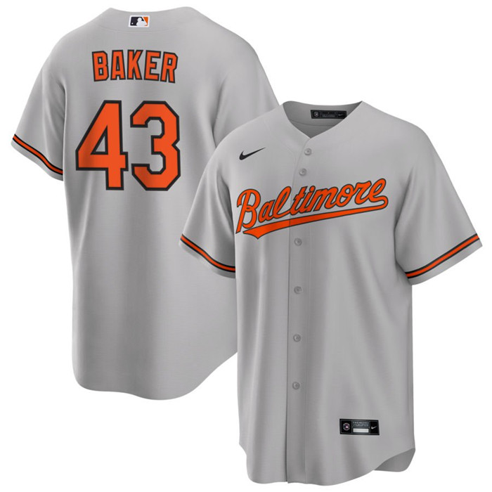 Men's Baltimore Orioles #43 Bryan Baker Grey Cool Base Stitched Jersey Men's Baltimore Orioles #43 Bryan Baker Grey Cool Base Stitched Jersey