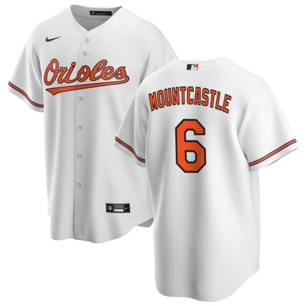 Men's Baltimore Orioles #6 Ryan Mountcastle Coolbase White Jersey