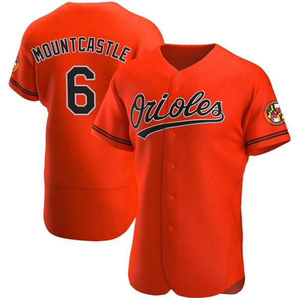 Men's Baltimore Orioles #6 Ryan Mountcastle Flexbase Orange Jersey