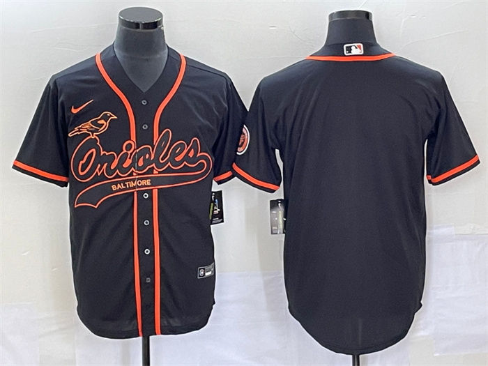 Men's Baltimore Orioles Blank Black Cool Base Stitched Jersey 2 Men's Baltimore Orioles Blank Black Cool Base Stitched Jersey 2