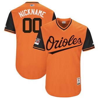 Men's Baltimore Orioles Majestic Orange 2018 Players' Weekend Authentic Flex Base Custom Jersey Men's Baltimore Orioles Majestic Orange 2018 Players' Weekend Authentic Flex Base Custom Jersey