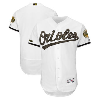 Men's Baltimore Orioles Majestic White 2018 Memorial Day Authentic Collection Flex Base Team Custom Jersey Men's Baltimore Orioles Majestic White 2018 Memorial Day Authentic Collection Flex Base Team Custom Jersey