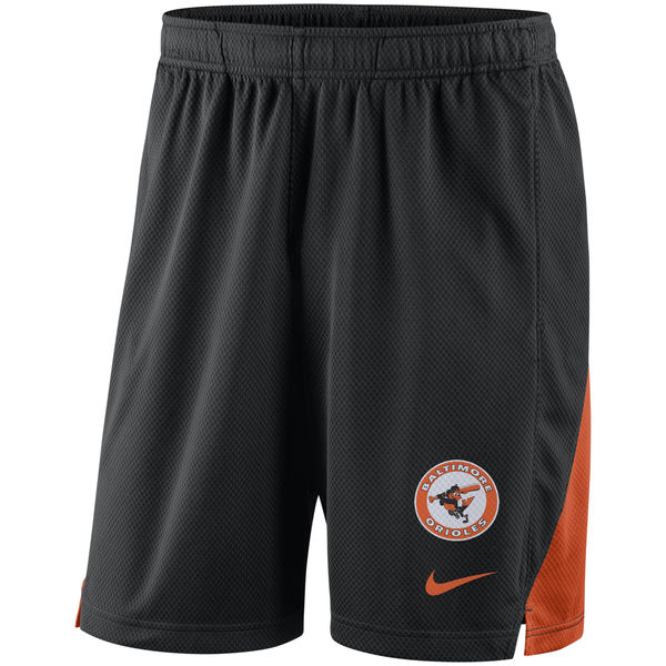 Men's Baltimore Orioles Nike Black Franchise Throwback Performance Shorts Men's Baltimore Orioles Nike Black Franchise Throwback Performance Shorts