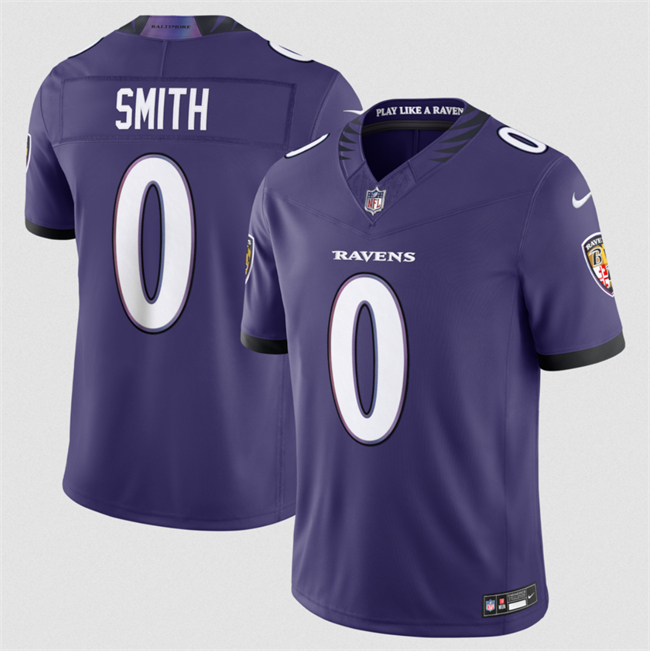 Men's Baltimore Ravens #0 Roquan Smith Purple 2026 F.U.S.E Vapor Stitched Limited Football Jersey Men's Baltimore Ravens #0 Roquan Smith Purple 2026 F.U.S.E Vapor Stitched Limited Football Jersey