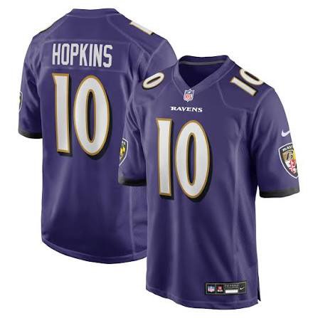 Men's Baltimore Ravens #10 DeAndre Hopkins Purple 2025 F.U.S.E Vapor Limited Football Jersey Men's Baltimore Ravens #10 DeAndre Hopkins Purple 2025 F.U.S.E Vapor Limited Football Jersey