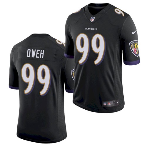 Men's Baltimore Ravens #99 Odafe Oweh Black 2021 Limited Football Jersey Men's Baltimore Ravens #99 Odafe Oweh Black 2021 Limited Football Jersey