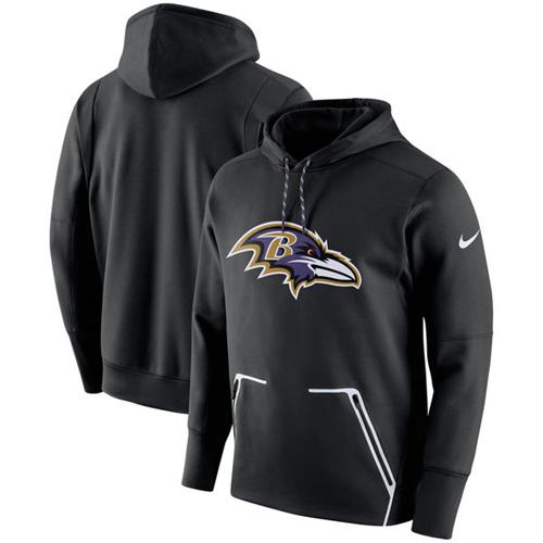 Men's Baltimore Ravens Nike Black Champ Drive Vapor Speed Pullover Hoodie Men's Baltimore Ravens Nike Black Champ Drive Vapor Speed Pullover Hoodie