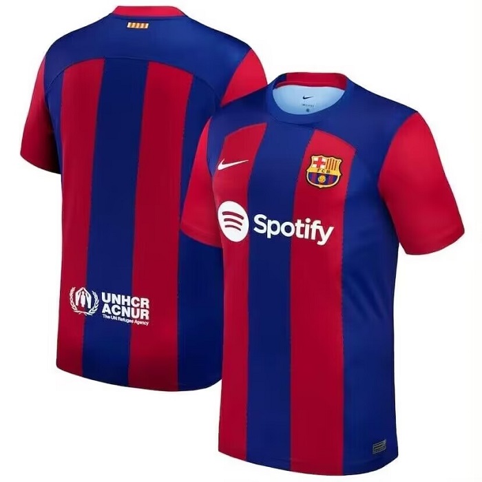 Men's Barcelona Blank 2023 24 Home Soccer Jersey Men's Barcelona Blank 2023 24 Home Soccer Jersey