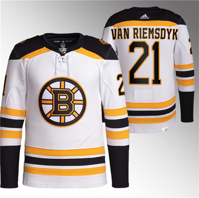 Men's Boston Bruins #21 James Van Riemsdyk White Stitched Jersey Men's Boston Bruins #21 James Van Riemsdyk White Stitched Jersey