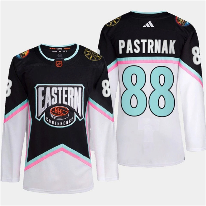 Men's Boston Bruins #88 David Pastrnak Black White 2023 All-Star Stitched Jersey Men's Boston Bruins #88 David Pastrnak Black White 2023 All-Star Stitched Jersey