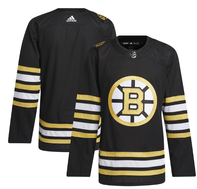Men's Boston Bruins Blank Black 100th Anniversary Stitched Jersey Men's Boston Bruins Blank Black 100th Anniversary Stitched Jersey