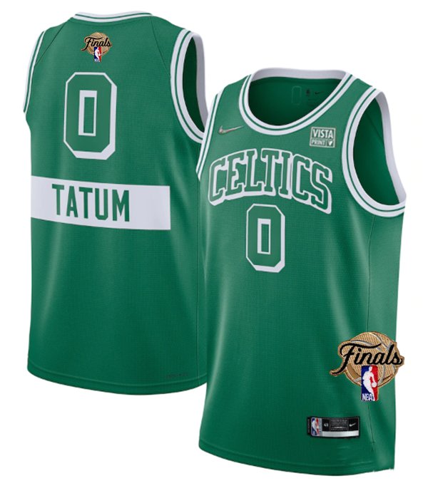 Men's Boston Celtics #0 Jayson Tatum 2022 Green NBA Finals Stitched Jersey Men's Boston Celtics #0 Jayson Tatum 2022 Green NBA Finals Stitched Jersey