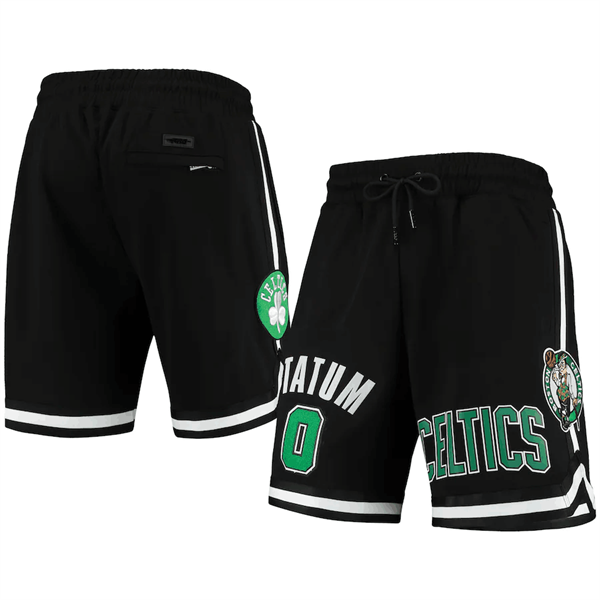 Men's Boston Celtics #0 Jayson Tatum Black Shorts Men's Boston Celtics #0 Jayson Tatum Black Shorts