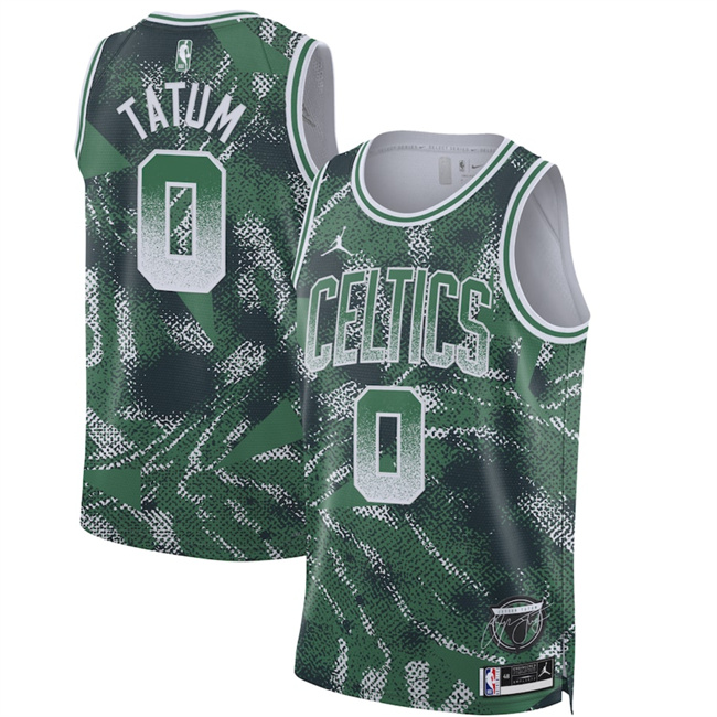 Men's Boston Celtics #0 Jayson Tatum Green 2025 Select Series Swingman Stitched Basketball Jersey Men's Boston Celtics #0 Jayson Tatum Green 2025 Select Series Swingman Stitched Basketball Jersey
