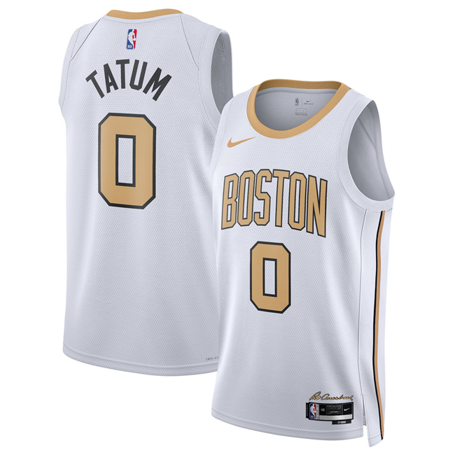 Men's Boston Celtics #0 Jayson Tatum White 2025 26 City Edition Stitched Basketball Jersey Men's Boston Celtics #0 Jayson Tatum White 2025 26 City Edition Stitched Basketball Jersey