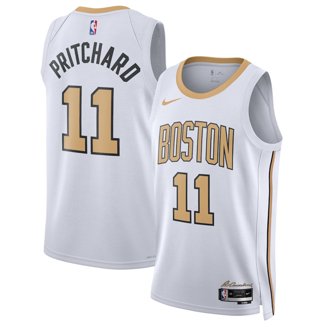 Men's Boston Celtics #11 Payton Pritchard White 2025 26 City Edition Stitched Basketball Jersey Men's Boston Celtics #11 Payton Pritchard White 2025 26 City Edition Stitched Basketball Jersey