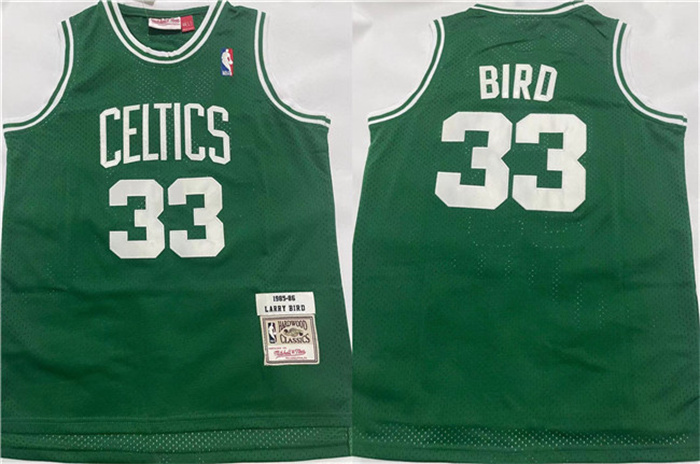 Men's Boston Celtics #33 Larry Bird 1995-96 Green Throwback Stitched Jersey Men's Boston Celtics #33 Larry Bird 1995-96 Green Throwback Stitched Jersey