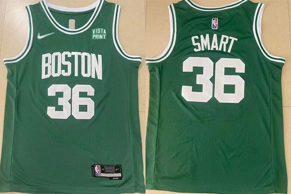 Men's Boston Celtics #36 Marcus Smart Green Stitched Basketball Jersey Men's Boston Celtics #36 Marcus Smart Green Stitched Basketball Jersey
