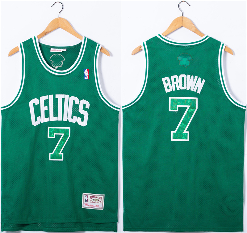 Men's Boston Celtics #7 Jaylen Brown Green Stitched Jersey Men's Boston Celtics #7 Jaylen Brown Green Stitched Jersey