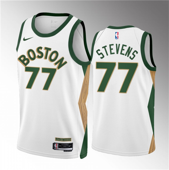 Men's Boston Celtics #77 Lamar Stevens White 2023 24 City Edition Stitched Basketball Jersey Men's Boston Celtics #77 Lamar Stevens White 2023 24 City Edition Stitched Basketball Jersey