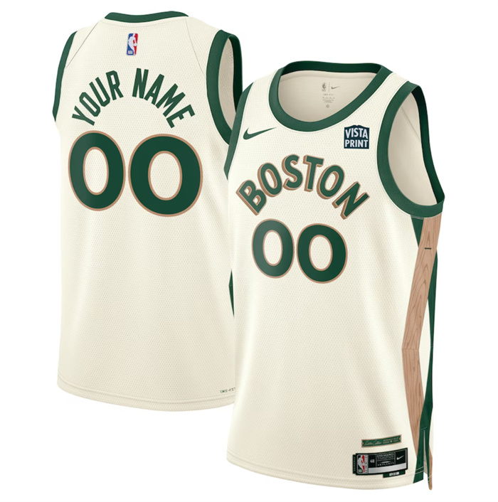 Men's Boston Celtics Active Player Custom White 2023 24 City Edition Stitched Basketball Jersey Men's Boston Celtics Active Player Custom White 2023 24 City Edition Stitched Basketball Jersey