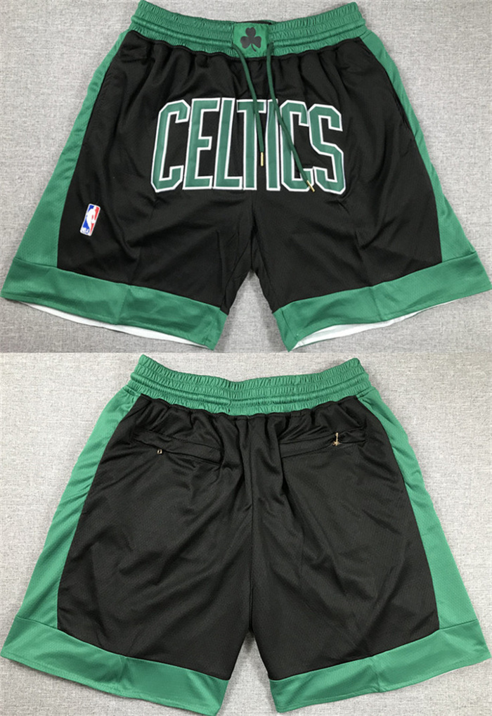 Men's Boston Celtics Black Shorts (Run Small)1