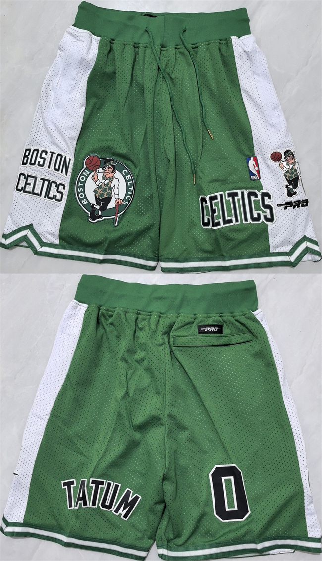 Men's Boston Celtics Green White Shorts (Run Small) Men's Boston Celtics Green White Shorts (Run Small)
