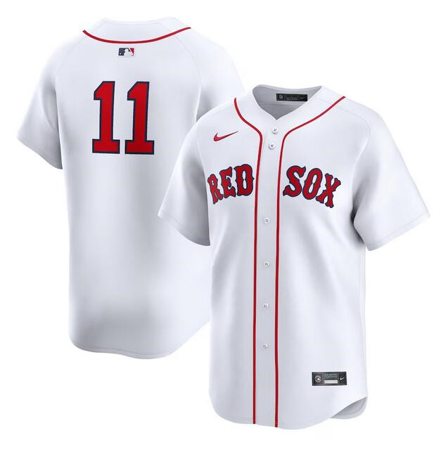Men's Boston Red Sox #11 Rafael Devers White 2024 Home Limited Cool Base Stitched Baseball Jersey Men's Boston Red Sox #11 Rafael Devers White 2024 Home Limited Cool Base Stitched Baseball Jersey
