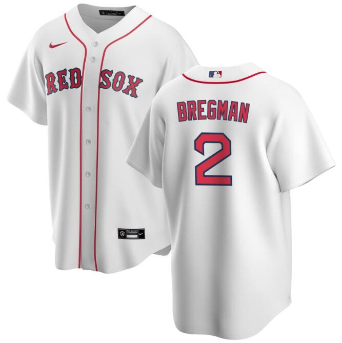 Men's Boston Red Sox #2 Alex Bregman White 2024 Cool Base Stitched Baseball Jersey Men's Boston Red Sox #2 Alex Bregman White 2024 Cool Base Stitched Baseball Jersey
