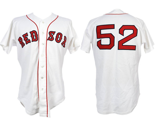 Men's Boston Red Sox #52 Jim Rice White 1984 Home Stitched Baseball Jersey Men's Boston Red Sox #52 Jim Rice White 1984 Home Stitched Baseball Jersey