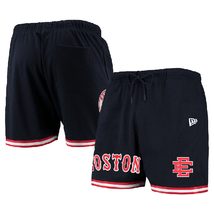 Men's Boston Red Sox Navy Mesh Shorts Men's Boston Red Sox Navy Mesh Shorts