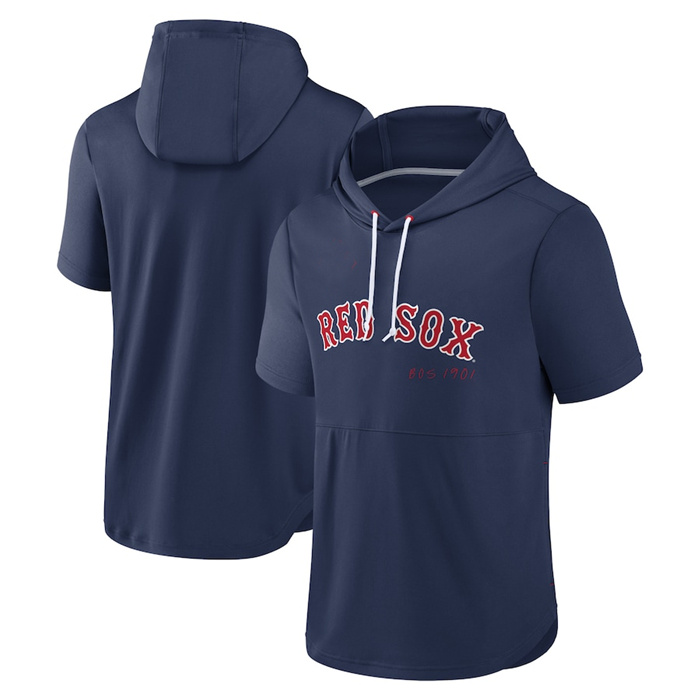 Men's Boston Red Sox Navy Sideline Training Hooded Performance T-Shirt Men's Boston Red Sox Navy Sideline Training Hooded Performance T-Shirt