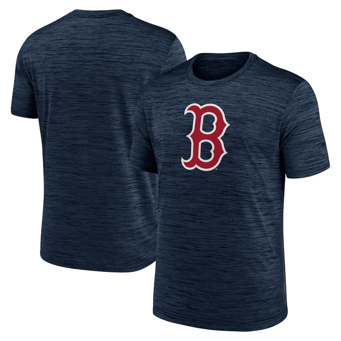Men's Boston Red Sox Navy Team Logo Velocity Performance T-Shirt Men's Boston Red Sox Navy Team Logo Velocity Performance T-Shirt