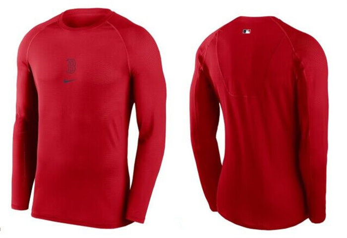 Men's Boston Red Sox Red Long Sleeve T-Shirt Men's Boston Red Sox Red Long Sleeve T-Shirt
