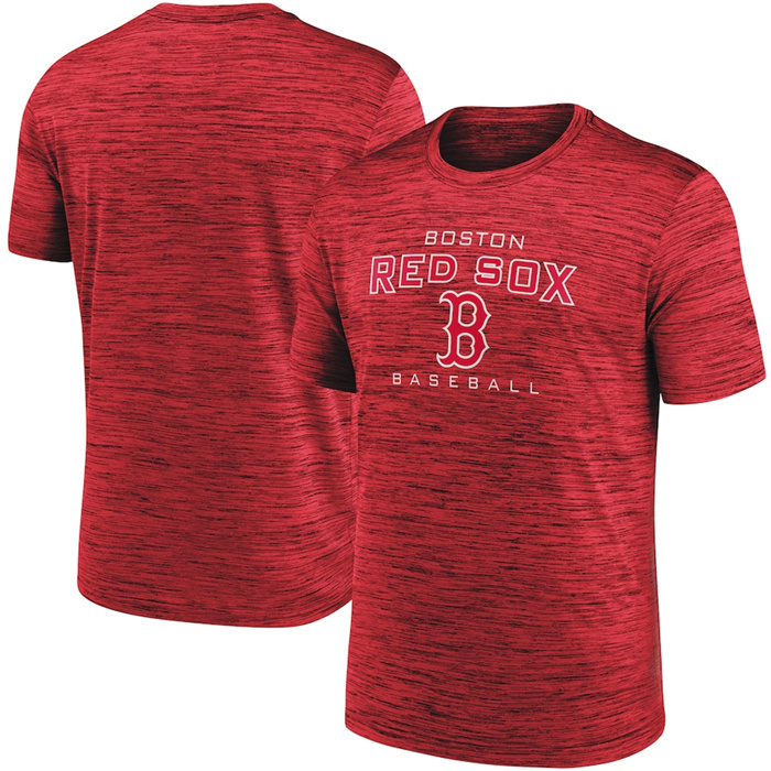 Men's Boston Red Sox Red Velocity Practice Performance T-Shirt Men's Boston Red Sox Red Velocity Practice Performance T-Shirt