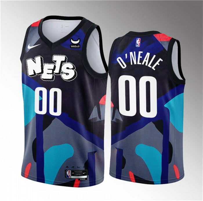 Men's Brooklyn Nets #00 Royce O'Neale Black 2023 24 City Edition Stitched Basketball Jersey Men's Brooklyn Nets #00 Royce O'Neale Black 2023 24 City Edition Stitched Basketball Jersey