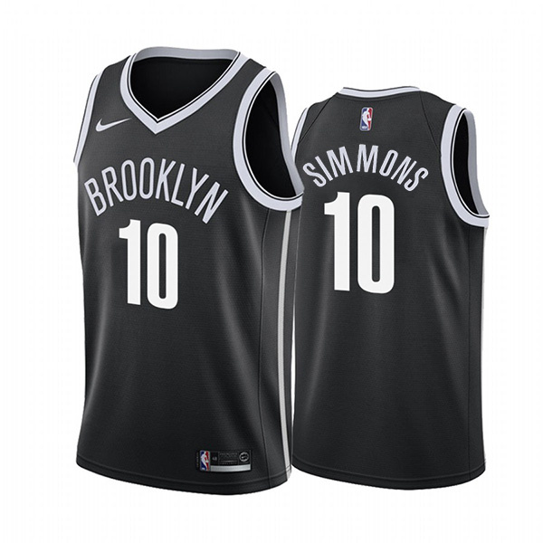 Men's Brooklyn Nets #10 Ben Simmons Black Stitched Basketball Jerseys Men's Brooklyn Nets #10 Ben Simmons Black Stitched Basketball Jerseys