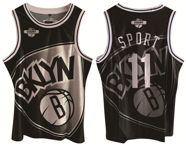 Men's Brooklyn Nets #11 Kyrie Irving Black Print Basketball Jersey Men's Brooklyn Nets #11 Kyrie Irving Black Print Basketball Jersey