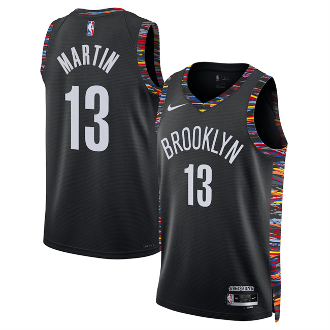 Men's Brooklyn Nets #13 Tyrese Martin Black 2025 26 City Edition Stitched Basketball Jersey Men's Brooklyn Nets #13 Tyrese Martin Black 2025 26 City Edition Stitched Basketball Jersey