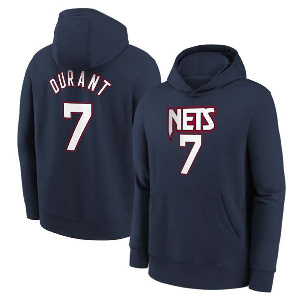 Men's Brooklyn Nets #7 Kevin Durant Navy Pullover Hoodie Men's Brooklyn Nets #7 Kevin Durant Navy Pullover Hoodie